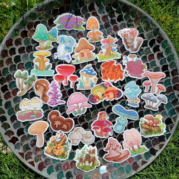 Mushrooms Sticker Pack - 50 Stickers - Picture 5 of 12